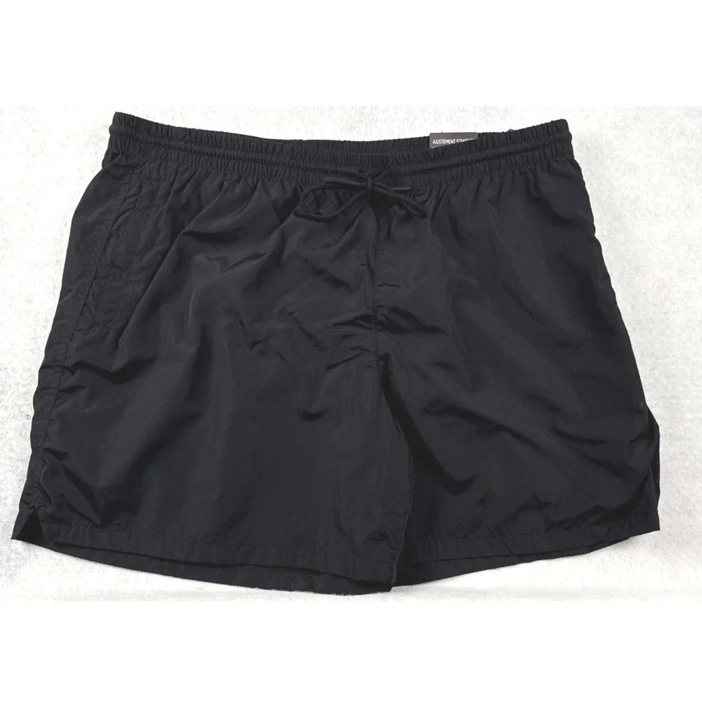 LCKR Swim Trunks Men 2XL Black Lined Athletic Board Shorts Drawstring NWT